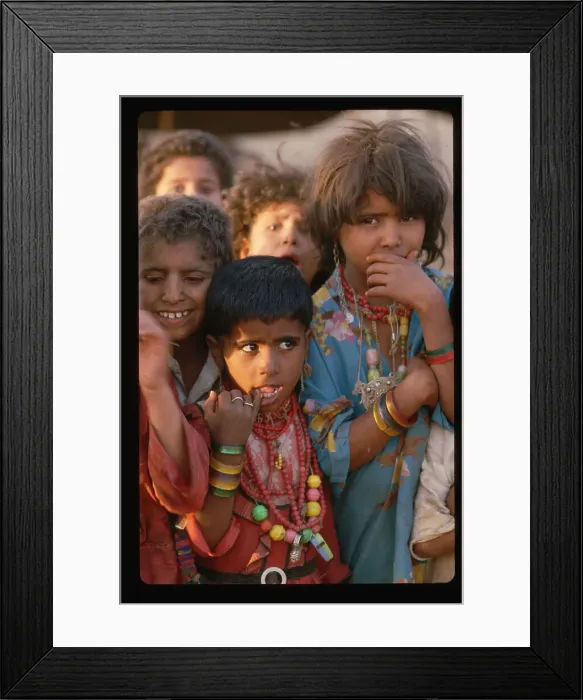 Framed Print : Sudanese Village Children Smiling Framed Print : Sudanese Village Children Smiling