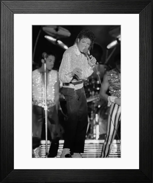 Framed Print : Michael Jackson Singing on Stage Framed Print : Michael Jackson Singing on Stage