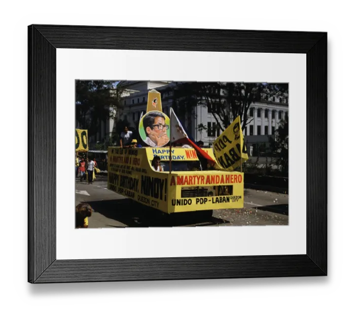 Framed Print : Celebration Commemorating Birthday of Slain Opposition Leader Benigno Aquino