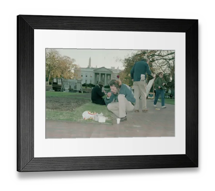 Framed Print : Homeless People Receiving Food Framed Print : Homeless People Receiving Food