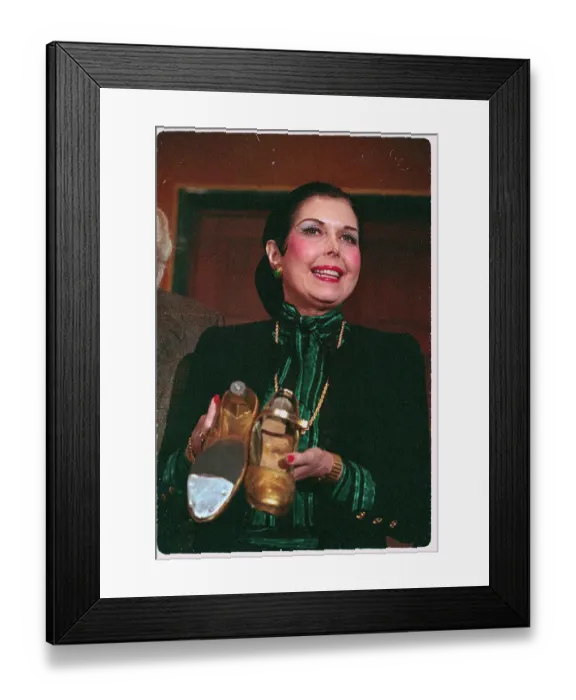 Framed Print : Performer Mary Ann Miller with Her Tap Dance Shoes