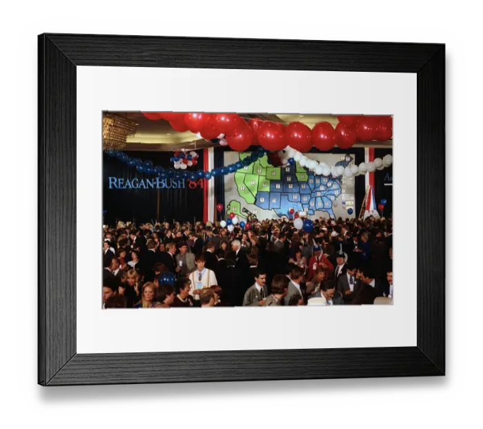 Framed Print : People Working at a Campaign Headquarters Framed Print : People Working at a Campaign Headquarters