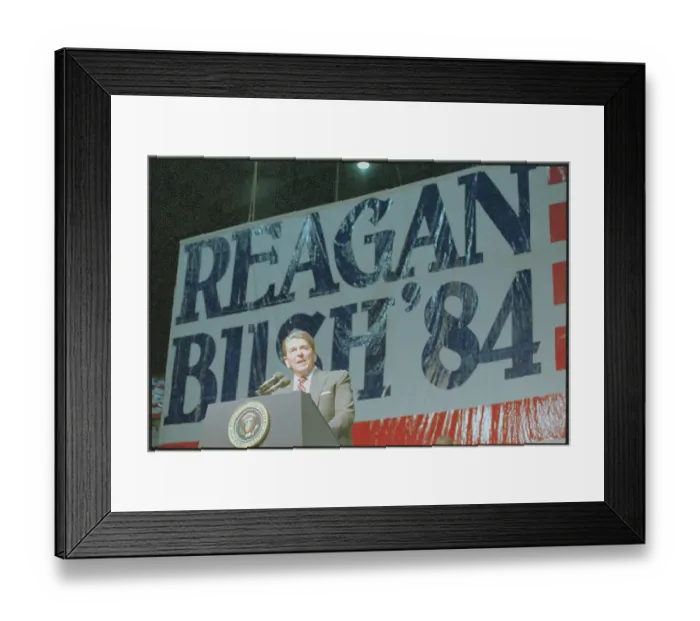 Framed Print : President Reagan Giving a Speech Framed Print : President Reagan Giving a Speech