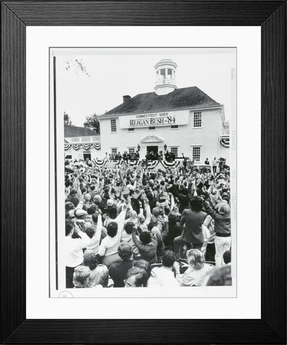 Framed Print : People Participating in a Rally