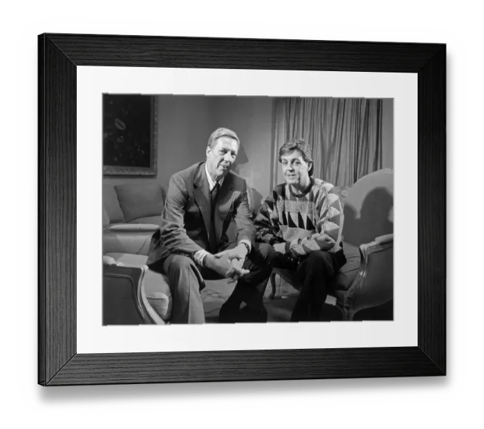 Framed Print : David Hartman Interviewing Paul McCartney