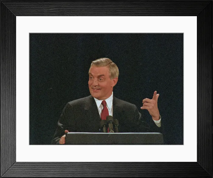 Framed Print : Walter Mondale Speaking Framed Print : Walter Mondale Speaking