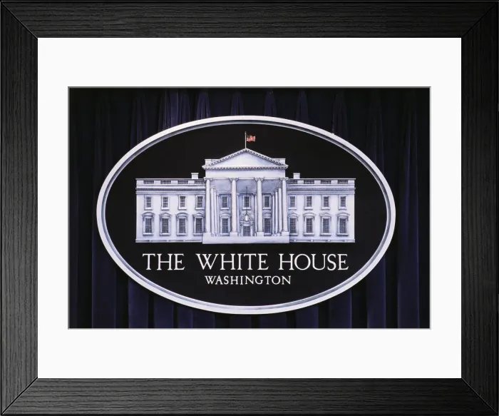 Framed Print : Official White House Sign Framed Print : Official White House Sign