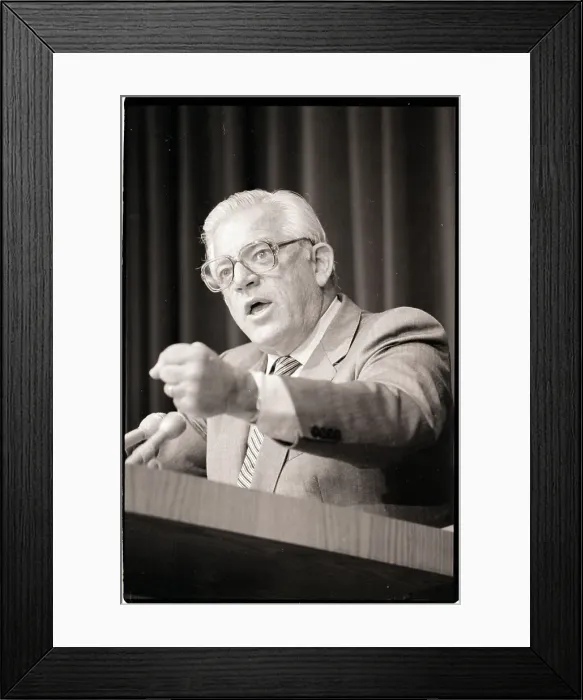 Framed Print : Peurto Rico's Governor Carlos Romero-Barcelo Framed Print : Peurto Rico's Governor Carlos Romero-Barcelo
