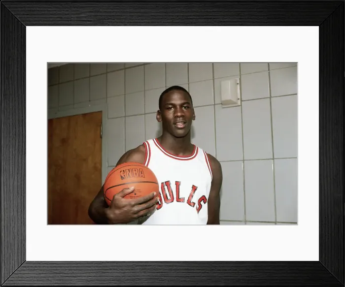 Framed Print : Portrait of Michael Jordan Framed Print : Portrait of Michael Jordan