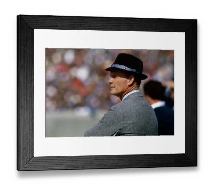Framed Print : Portrait of Tom Landry Framed Print : Portrait of Tom Landry