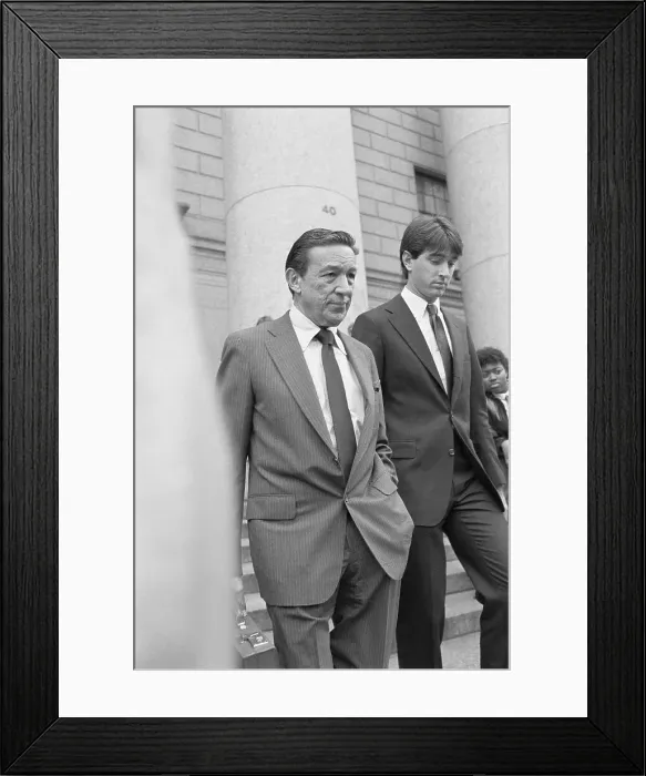 Framed Print : William Westmoreland and Mike Wallace Leaving Court Framed Print : William Westmoreland and Mike Wallace Leaving Court