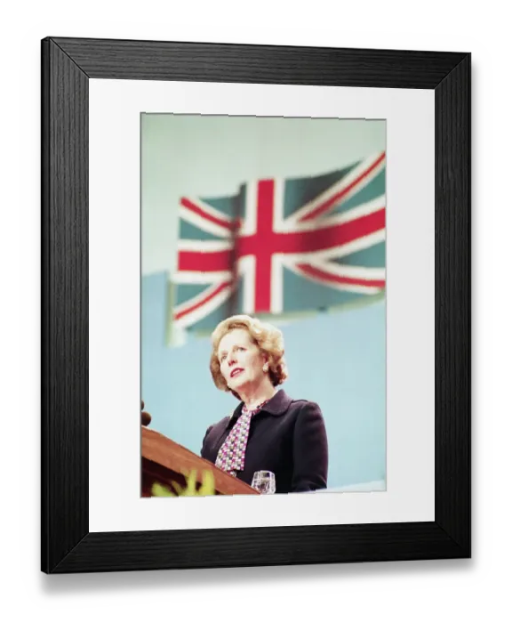 Framed Print : Margaret Thatcher Giving Speech Framed Print : Margaret Thatcher Giving Speech