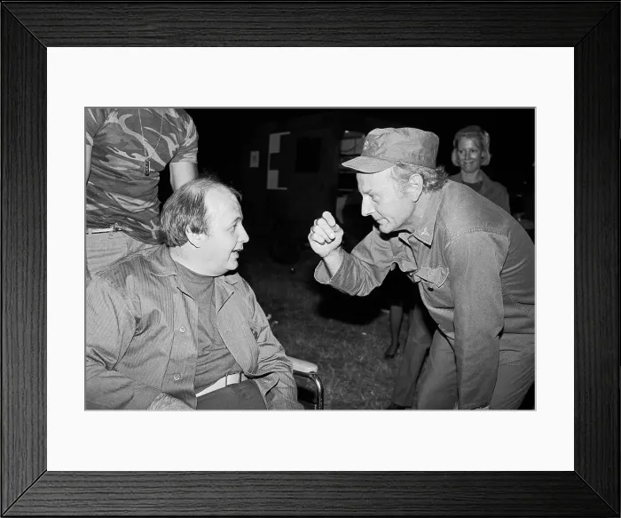 Framed Print : James Brady Chatting with Larry Linville Framed Print : James Brady Chatting with Larry Linville