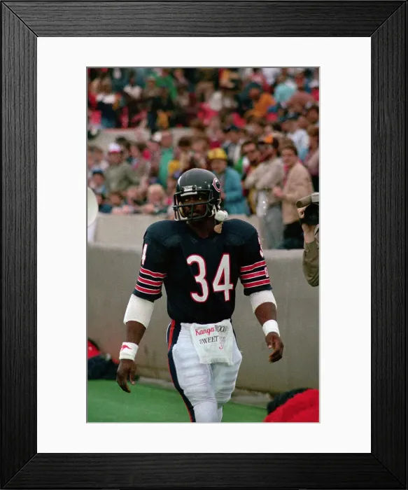 Framed Print : Walter Payton Walking in Football Uniform Framed Print : Walter Payton Walking in Football Uniform