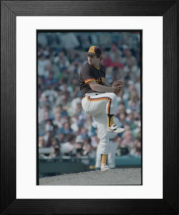 Framed Print : Padres Pitcher Mark Thurmond During National League Game Framed Print : Padres Pitcher Mark Thurmond During National League Game