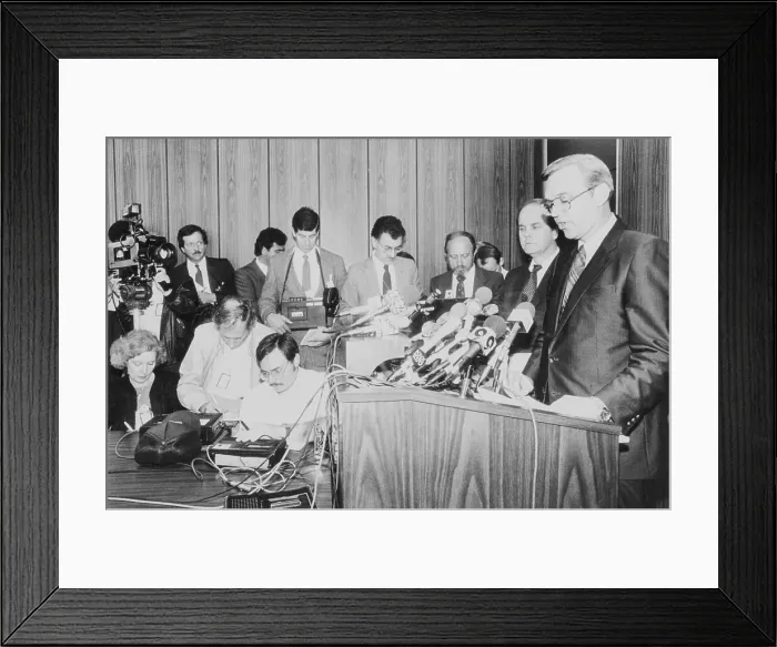 Framed Print : Agent Richard Bretzing Making a Statement