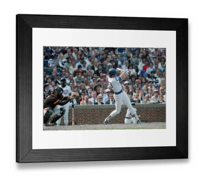 Framed Print : Ryne Sandberg Batting for the Cubs