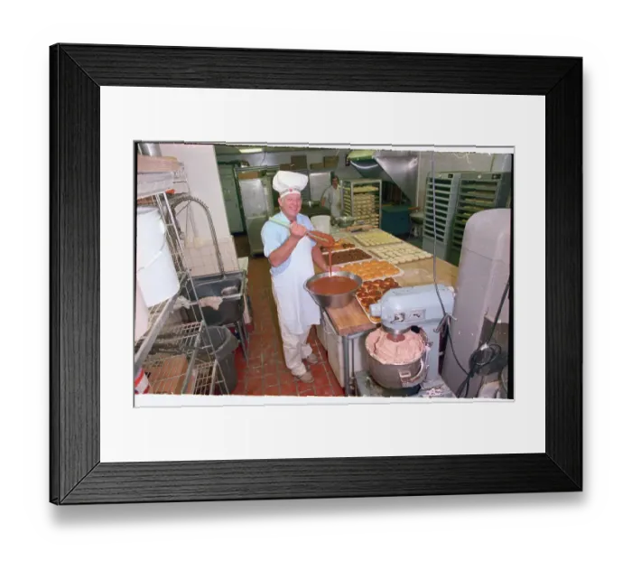 Framed Print : Mickey Lolich Making Doughnuts
