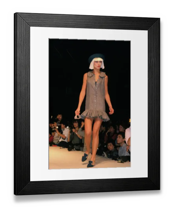 Framed Print : Chantal Thomass Model Walking Down the Runway Framed Print : Chantal Thomass Model Walking Down the Runway