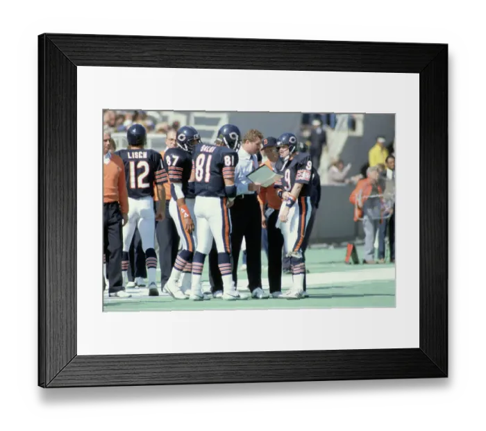 Framed Print : Mike Ditka Conversing with His Players Framed Print : Mike Ditka Conversing with His Players