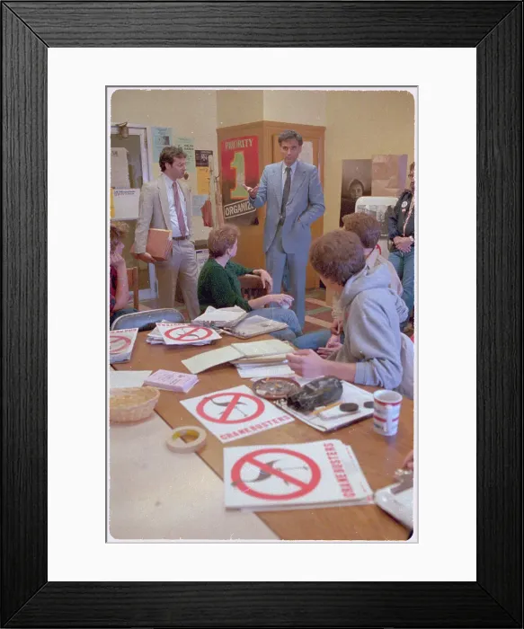 Framed Print : Ralph Nader Meeting with Workers Framed Print : Ralph Nader Meeting with Workers