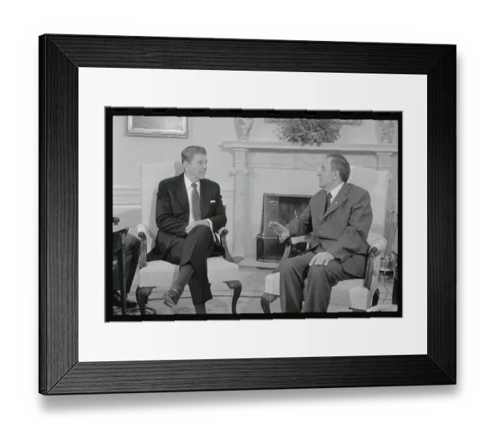 Framed Print : President Reagan Meeting with Andrei Gromyko Framed Print : President Reagan Meeting with Andrei Gromyko
