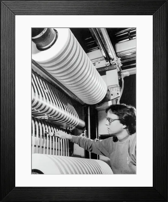 Framed Print : Eastman Kodak Slitting Machine Framed Print : Eastman Kodak Slitting Machine