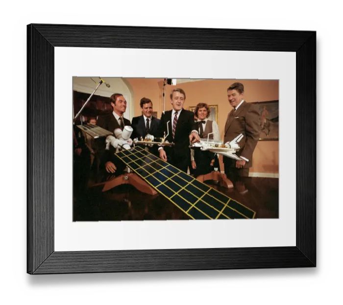 Framed Print : President Ronald Reagan with Space Exploration Officials Framed Print : President Ronald Reagan with Space Exploration Officials