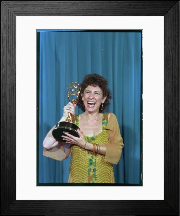 Framed Print : Rhea Perlman Receiving Emmy Framed Print : Rhea Perlman Receiving Emmy