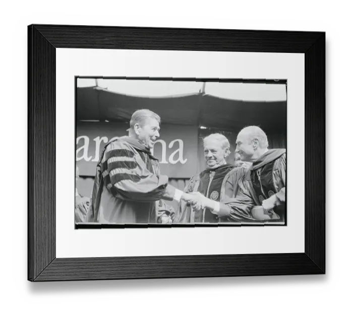 Framed Print : Ronald Reagan Receiving Congratulations Framed Print : Ronald Reagan Receiving Congratulations