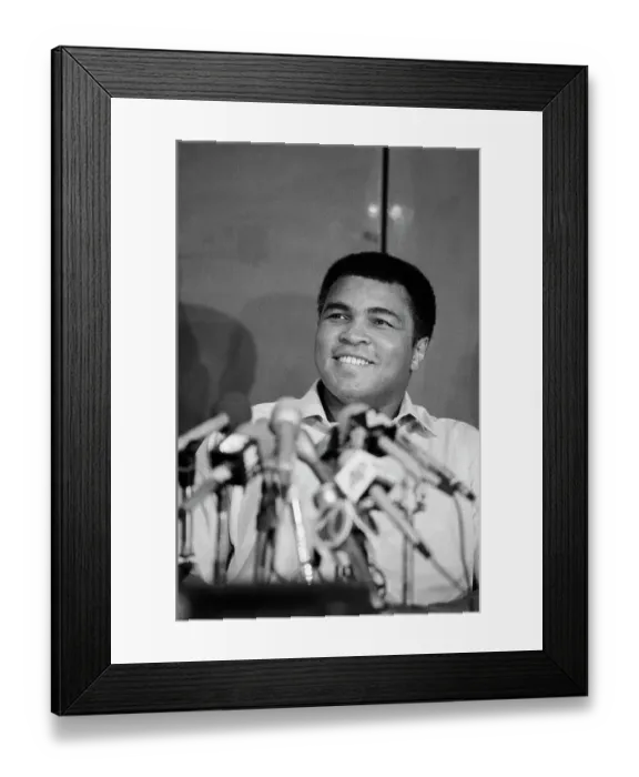 Framed Print : Muhammad Ali at a Press Conference Framed Print : Muhammad Ali at a Press Conference