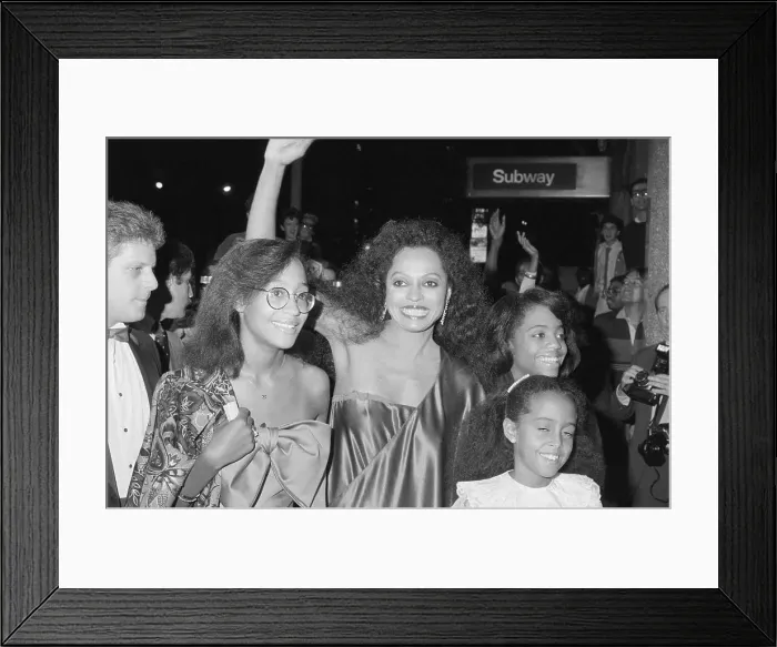 Framed Print : Diana Ross With Her Daughters Framed Print : Diana Ross With Her Daughters