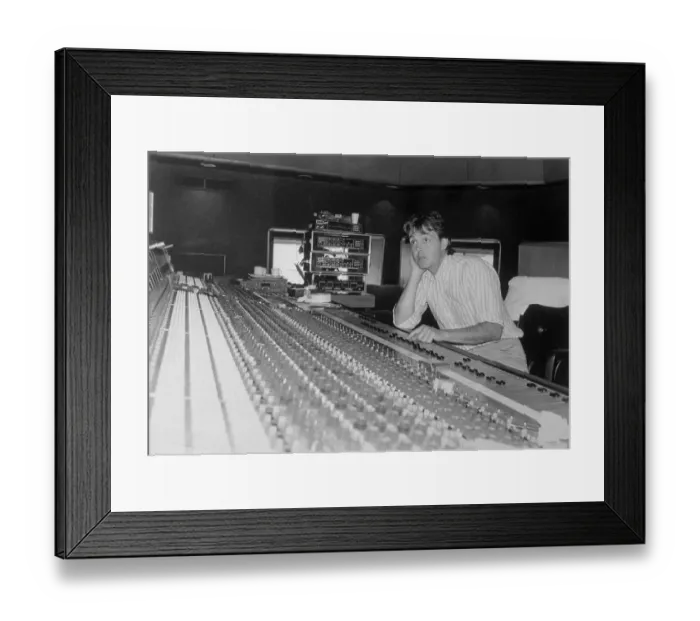 Framed Print : Paul McCartney Mixing Sound Framed Print : Paul McCartney Mixing Sound