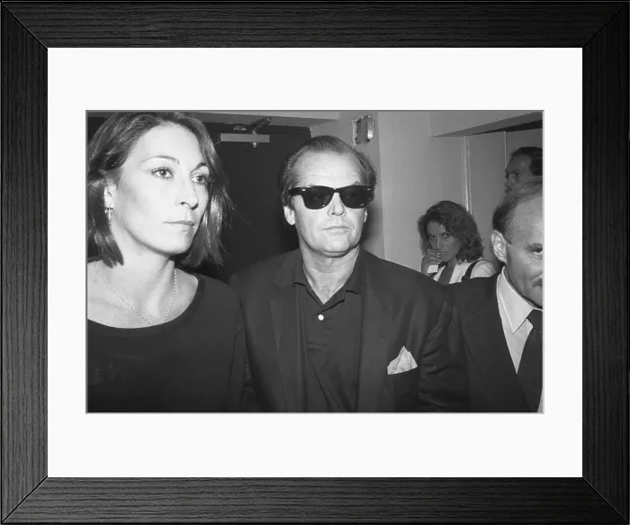 Framed Print : Anjelica Huston And Jack Nicholson Framed Print : Anjelica Huston And Jack Nicholson
