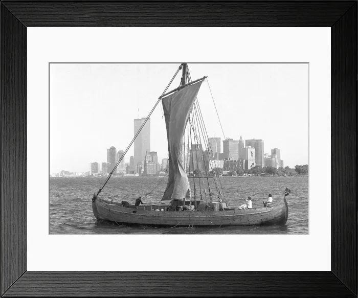 Framed Print : Viking ship in New York Framed Print : Viking ship in New York