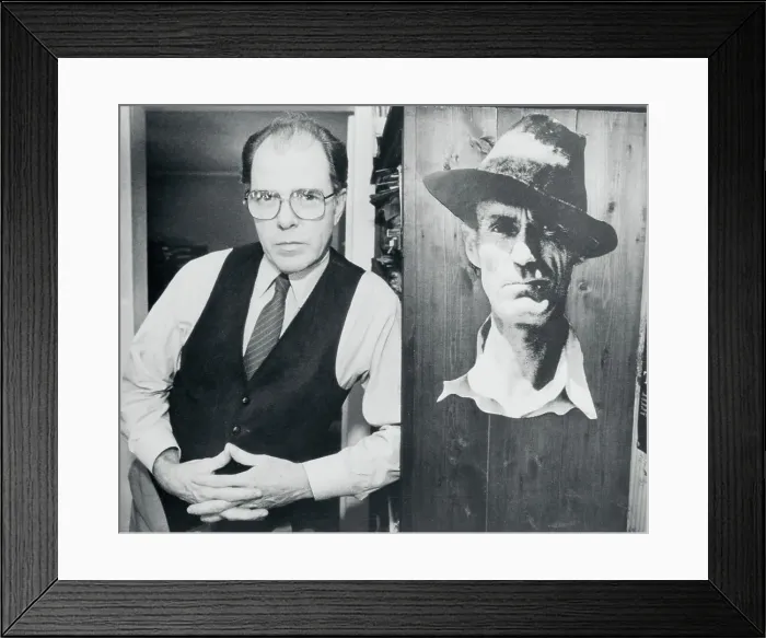 Framed Print : Portrait of Author William Kennedy Posing by Poster Framed Print : Portrait of Author William Kennedy Posing by Poster