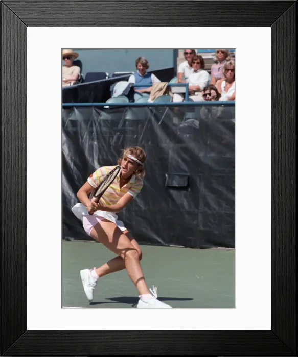 Framed Print : Carling Bassett Playing Tennis Framed Print : Carling Bassett Playing Tennis