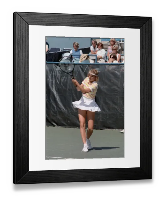 Framed Print : Carling Bassett Playing Tennis Framed Print : Carling Bassett Playing Tennis