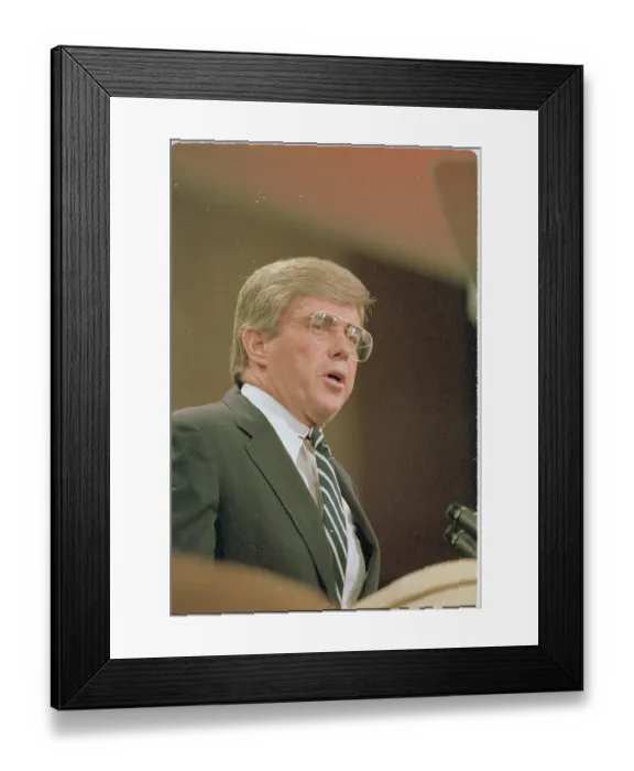 Framed Print : Jack Kemp Speaking