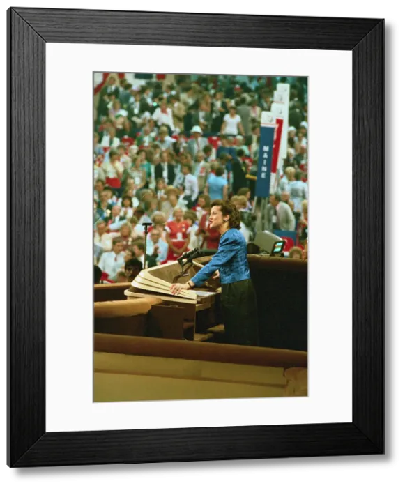 Framed Print : Elizabeth Dole Addressing Convention Framed Print : Elizabeth Dole Addressing Convention