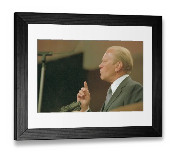 Framed Print : Gerald Ford Speaking Framed Print : Gerald Ford Speaking
