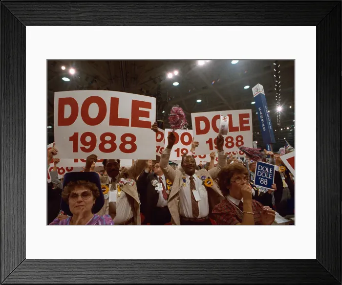 Framed Print : Supporters of Robert Dole at GOP National Convention Framed Print : Supporters of Robert Dole at GOP National Convention