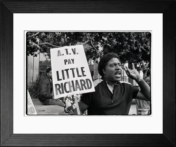 Framed Print : Little Richard Stages Protest Framed Print : Little Richard Stages Protest