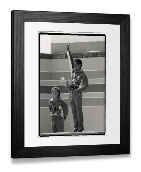 Framed Print : Greg Louganis Celebrating Diving Gold Medal Framed Print : Greg Louganis Celebrating Diving Gold Medal