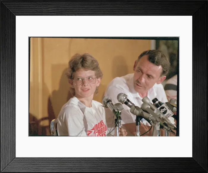 Framed Print : Maricica Puica During News Conference Framed Print : Maricica Puica During News Conference
