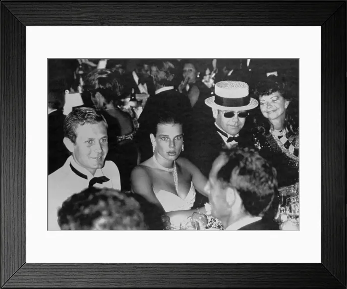 Framed Print : Stefano Casiraghi, Princess Stephanie, Elton John, and Renate John Framed Print : Stefano Casiraghi, Princess Stephanie, Elton John, and Renate John