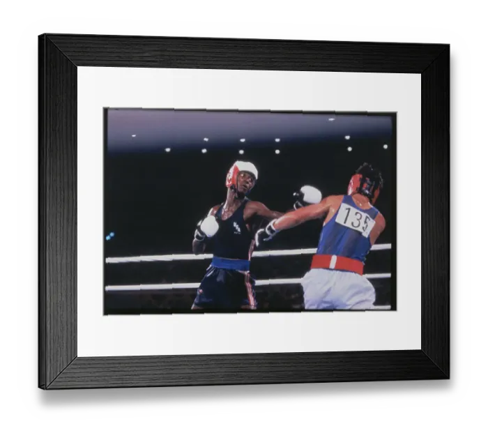 Framed Print : Mark Breland and Luciano Bruno Fighting Framed Print : Mark Breland and Luciano Bruno Fighting