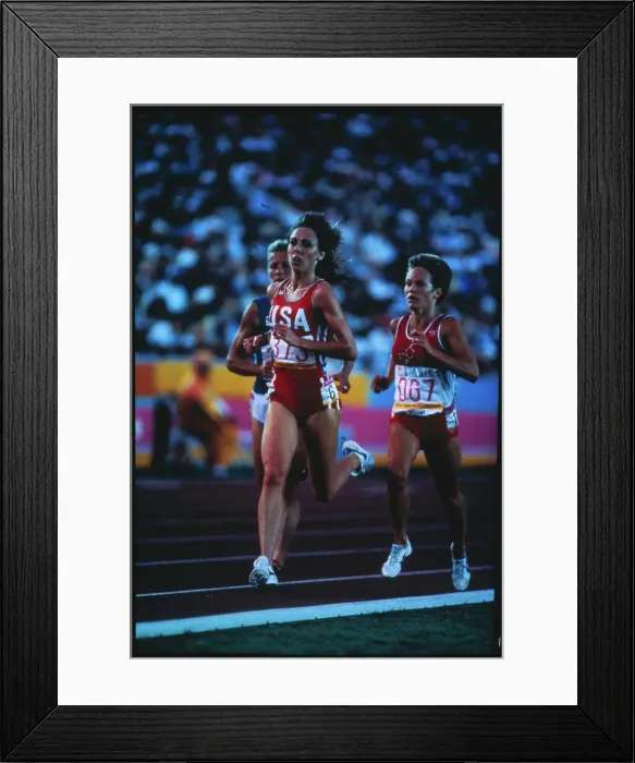 Framed Print : Mary Decker Leading Race Framed Print : Mary Decker Leading Race