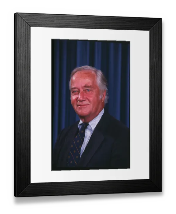 Framed Print : Charles Mathias Smiling Framed Print : Charles Mathias Smiling