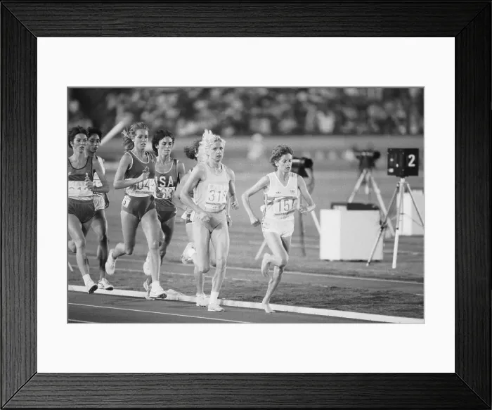 Framed Print : Olympic Runner Zola Budd Qualifying in 3, 000 Meter Run Framed Print : Olympic Runner Zola Budd Qualifying in 3, 000 Meter Run